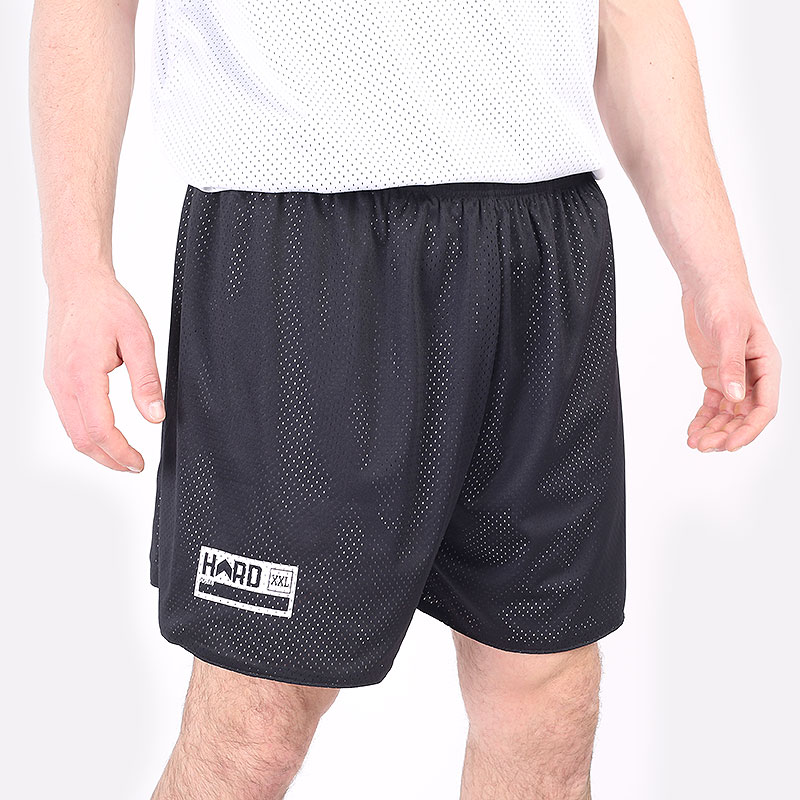 мужские черные двухсторонние шорты Hard Unifrom 22-2 black/white - цена, описание, фото 5